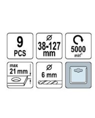 BROCA CORONA VOREL 38-127 MM. 9 PZAS. 22572
