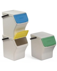 CUBO PLASTICO RECICLAJE TATAY MODULAR 20LTS. (SET 3UDS.) 11057.01