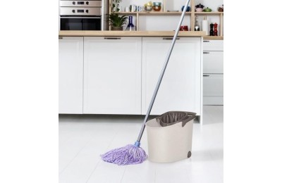 CUBO TATAY C/ESCURRIDOR Y RUEDAS ECOHOME 13LTS.