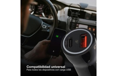 CARGADOR GSC MECHERO COCHE USB C + A QC 3.0