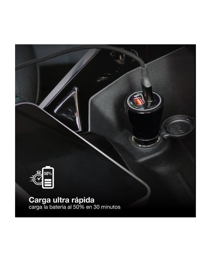 CARGADOR GSC MECHERO COCHE USB C + A QC 3.0