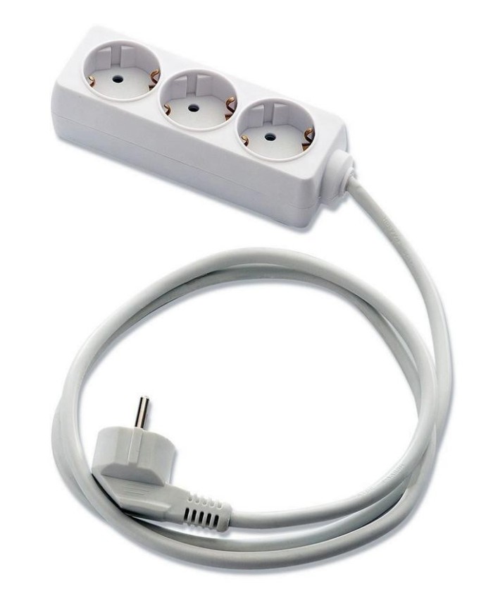 BASE MULTIPLE FAMATEL 3 TOMAS T.T. CABLE 1'5MTS. 9/503