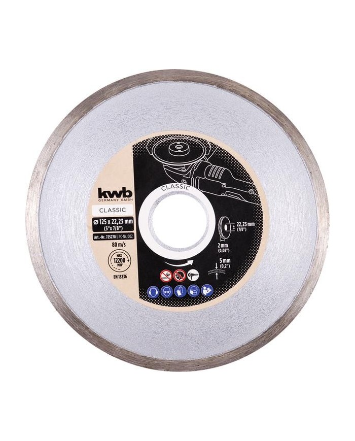 DISCO DIAMANTE CONTINUO KWB 115X19