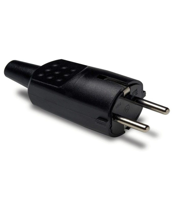 CLAVIJA ENCHUFE 16-A CAUCHO NEGRO R.1104