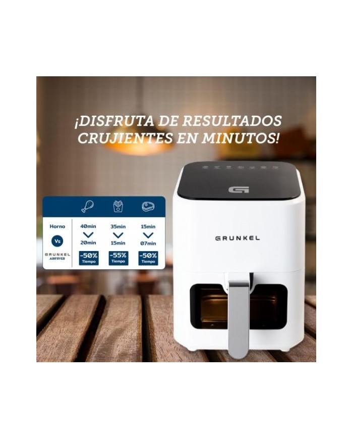 FREIDORA DE AIRE GRUNKEL 4'0LTS. 1200W. BLANCA