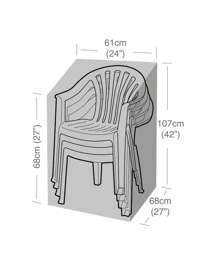 FUNDA BIKAIN PREMIUM PARA SILLAS JARDIN 61X68X107CMS.