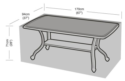 FUNDA BIKAIN PREMIUM PARA MESA JARDIN 170X71X94CMS.