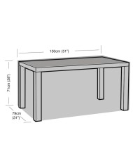 FUNDA BIKAIN PREMIUM PARA MESA JARDIN 130X71X79CMS.