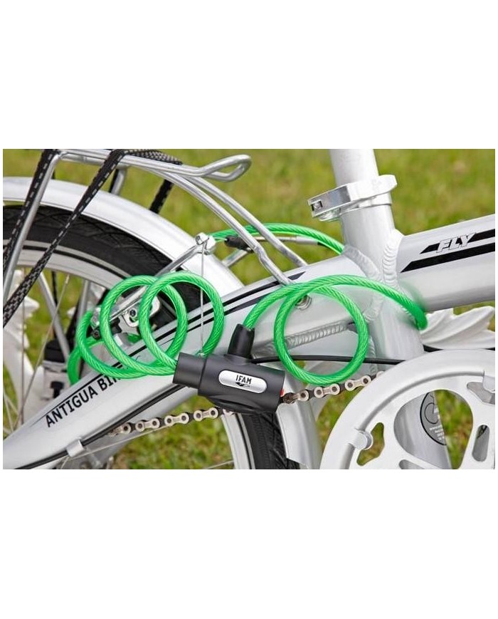 CABLE CANDADO ESPIRAL IFAM 180X1,2CMS.