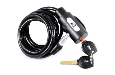 CABLE CANDADO ESPIRAL IFAM 180X1,2CMS.