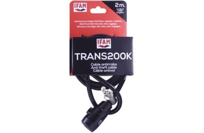 CABLE CANDADO ESPIRAL IFAM 200X1CMS.