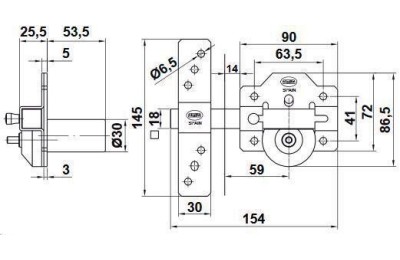 CERROJO AMIG CROMO MOD.1 PLUS A/BUMPING