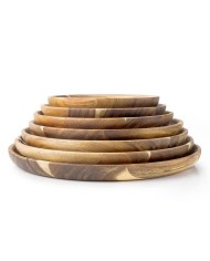 PLATO MADERA DE ACACIA IBILI 18 CMS.