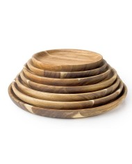 PLATO MADERA DE ACACIA IBILI 18 CMS.