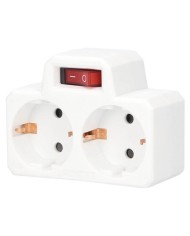 LADRON C/INTERRUPTOR GSC DOBLE BLANCO 103000001