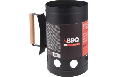 CHIMENEA BRASERO BBQ NEGRA 27X16CMS.