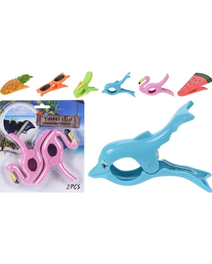 PINZAS PARA TOALLAS KOOP (BLISTER 2 UDS.)