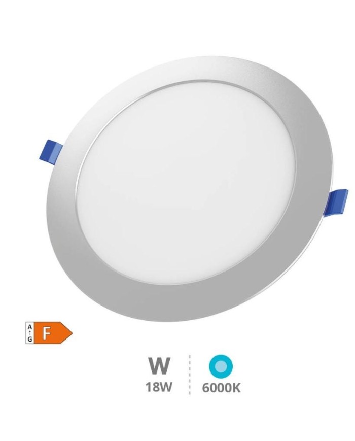 LED DOWN CIRCULAR EMPOTRAR GSC 18W 6500K GRIS 22CMS.