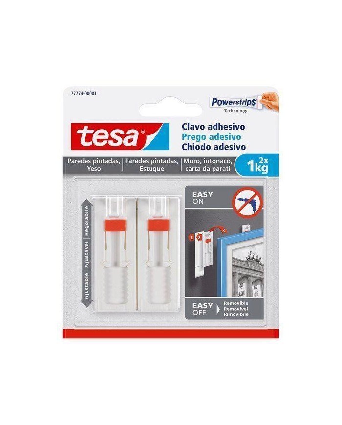 CLAVO ADHESIVO TESA AJUSTABLE 1 KG. (B/2UDS)