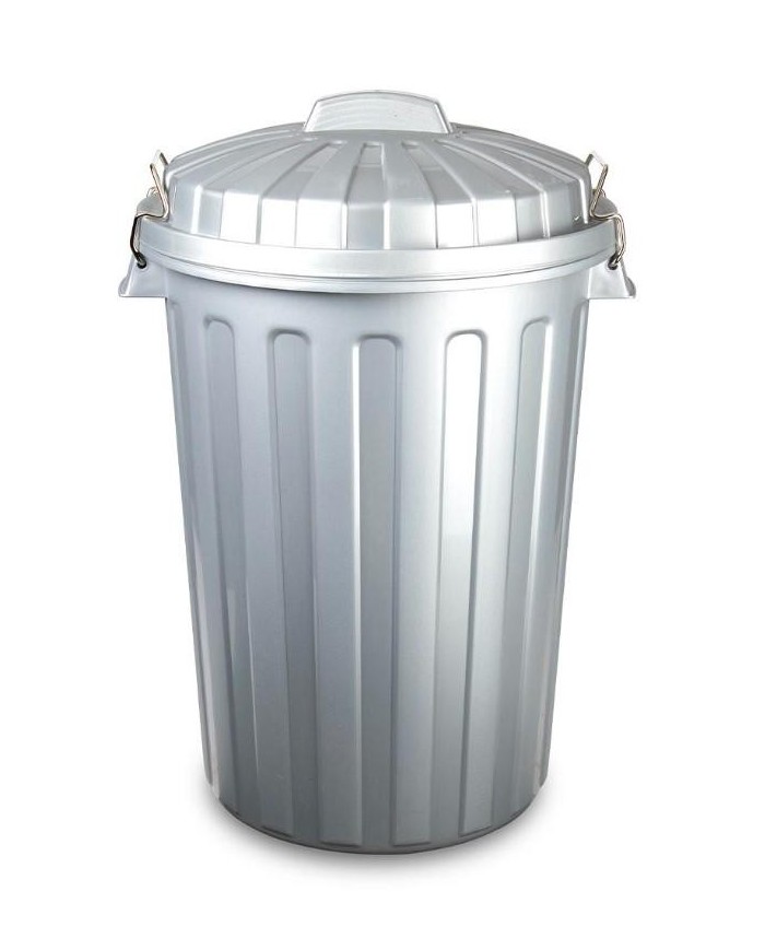 CUBO BASURA PLASTICFORTE CITY PLATA 100 LTS. 1473712