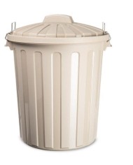 CUBO BASURA PLASTICO C/PEDAL DENOX 8 LTS. 24140.050