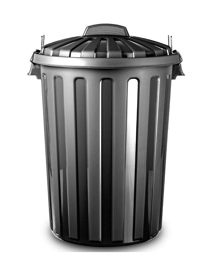 CUBO BASURA PLASTICFORTE CITY NEGRO  31LTS.           1468602