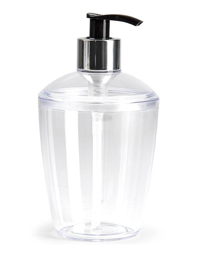 DISPENSADOR PLASTICFORTE GEL BASIC TRANSPARENTE 400ML.