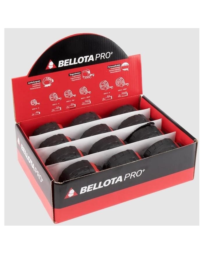 FLEXOMETRO BIMATERIAL BELLOTA 5MT. 19MM.