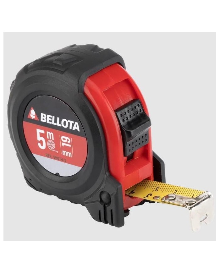 FLEXOMETRO BIMATERIAL BELLOTA 5MT. 19MM.