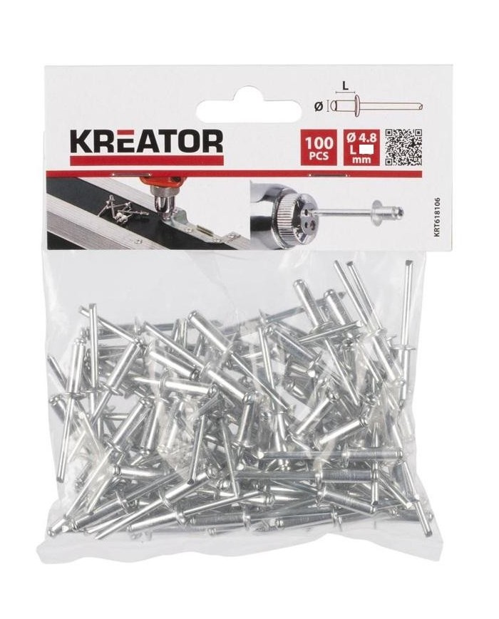 REMACHES KREATOR ALU 4'8X20MM. 1000U