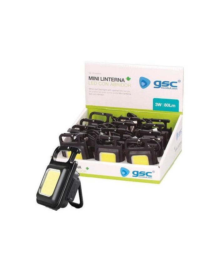 LINTERNA CON ABRIDOR 3W 350LM. GSC
