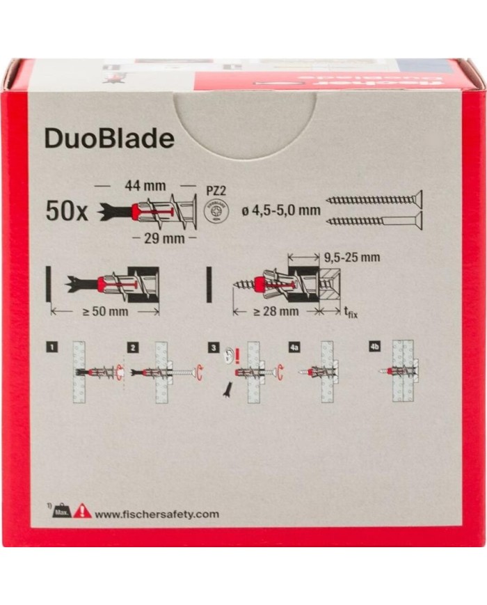 TACO PLADUR NYLON FISCHER DUOBLADE (50U) 545675