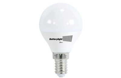 BOMBILLA LED ESFERICA G45 BATTERYLIGHT 7W. E14 6000K