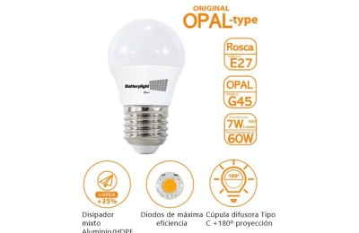 BOMBILLA LED ESFERICA G45...