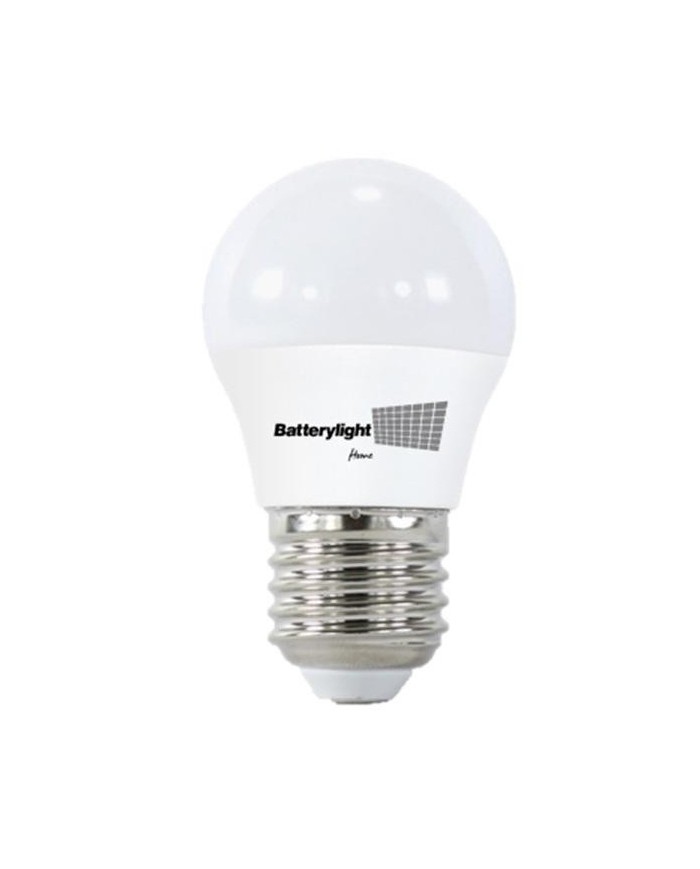 BOMBILLA LED ESFERICA G45 BATTERYLIGHT 7W. E27 6000K  BT170360