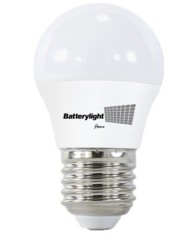 BOMBILLA LED ESFERICA G45 BATTERYLIGHT 7W. E27 6000K  BT170360