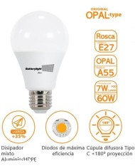 BOMBILLA LED ESTANDAR A60 12W. E27 3000K 200601062