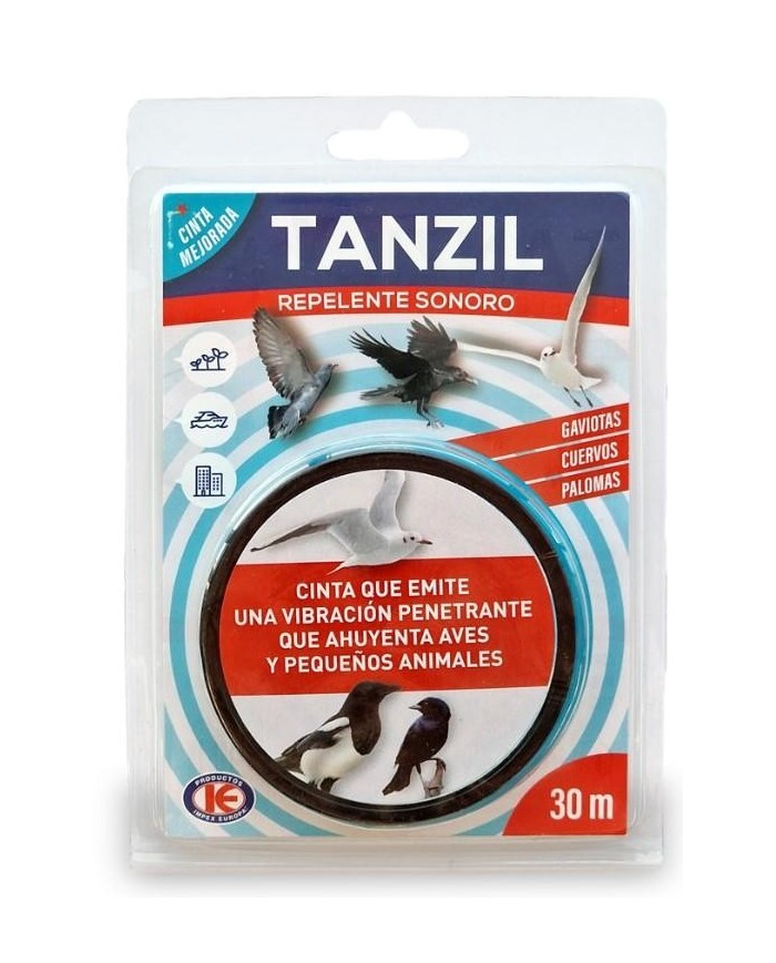 CINTA ESPANTAPAJAROS TANZIL 5MM.X30MTS.