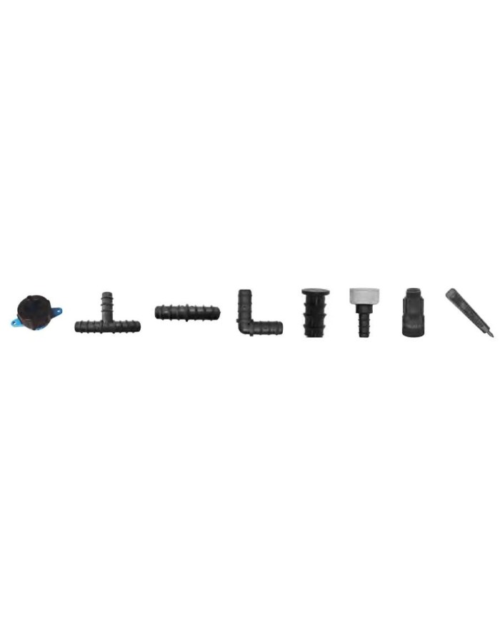 KIT RIEGO POR GOTEO 16MM. 25MTS. 36 ACCESORIOS FITT   53110251