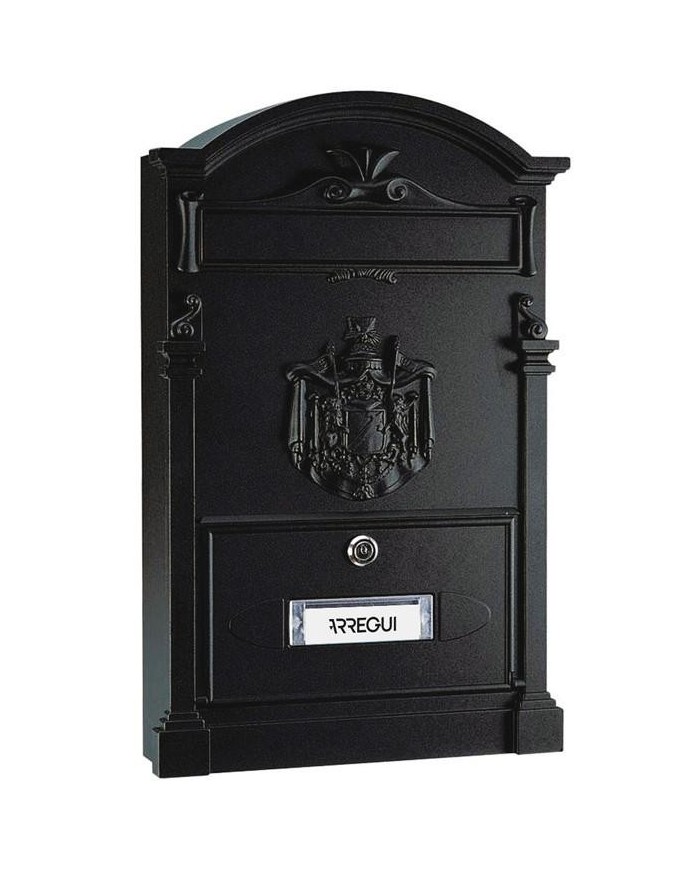 BUZON EXTERIOR ARREGUI RESIDENCIA 420X90MM. NEGRO