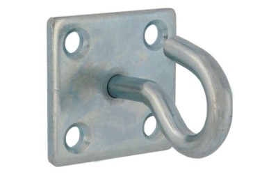 PLACA AMIG C/GANCHO FIJO ABIERTO 50X50MM