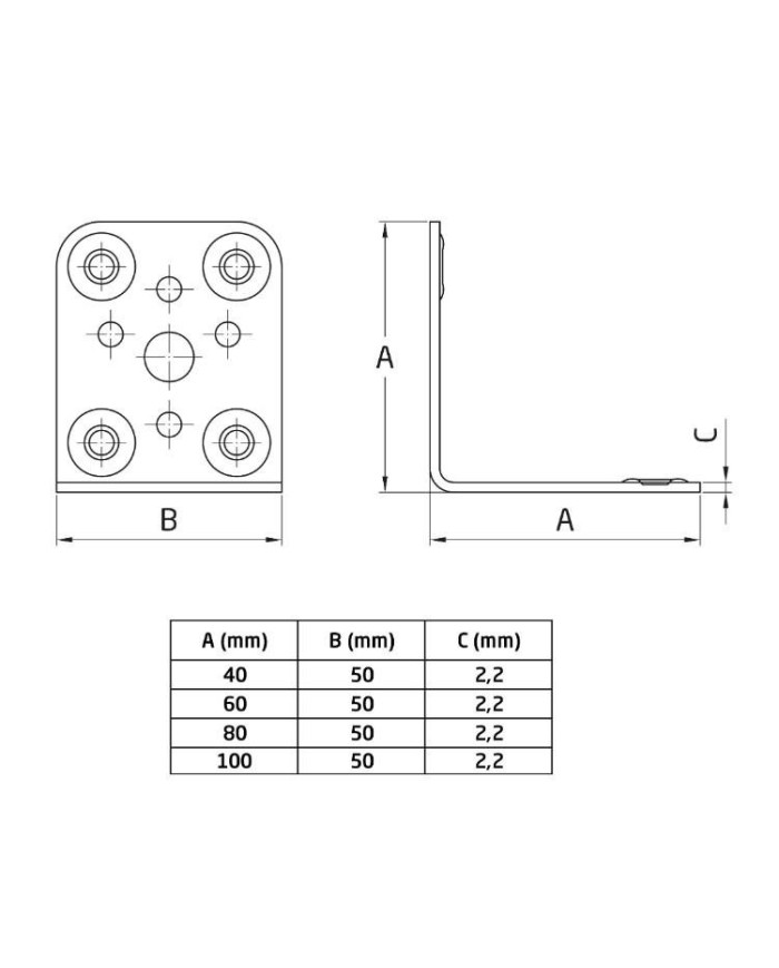 ANGULO AMIG 300 100X50MM BICRO. PERGOLA