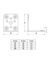 ANGULO AMIG 300 100X50MM BICRO. PERGOLA