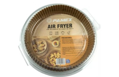BANDEJAS DESECHABLES PAMEX FREIDORA AIRE 20CMS. (B/100UDS.)