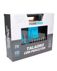 TALADRO PERCUTOR FSK 21V. 1BATERIA 1'5Ah MALETIN 25PZAS. FSKTAB101