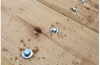 TIRAFONDO CABEZA HEXA.  6 X 60 ROSCA COMPLETA (200U)