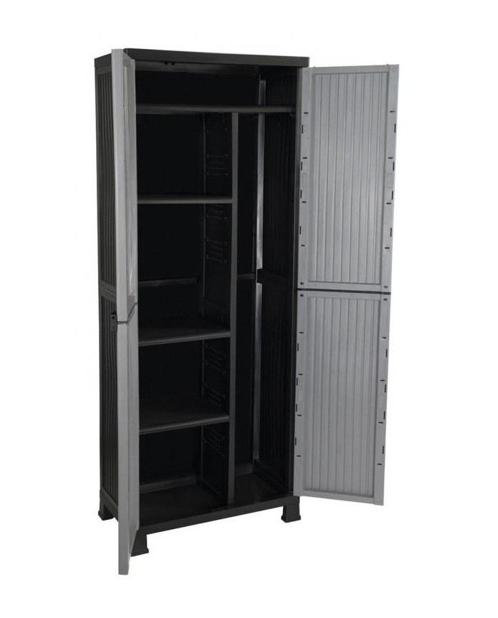 ARMARIO DE RESINA 7H 4 BALDAS ESCOBERO 171'5X68X39 CMS.