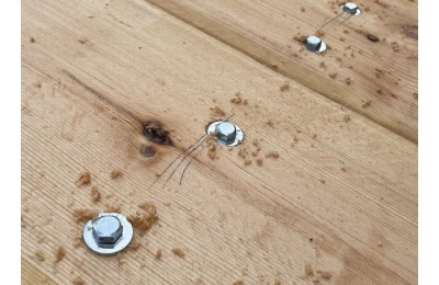 TIRAFONDO CABEZA HEXA.  6 X 50 ZINCADO (200U)