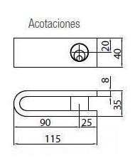 CANDADO REJAS CAYS C-1-50 (JUEGO)