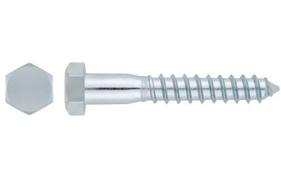 TIRAFONDO CABEZA HEXA.  6 X 50 ZINCADO (200U)